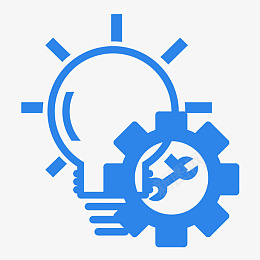 智能化运维管理维修智慧png免抠素材_新图网 https://ixintu.com 红色灯泡 运维管理 装饰图 图标 圆轴 工具 扳手