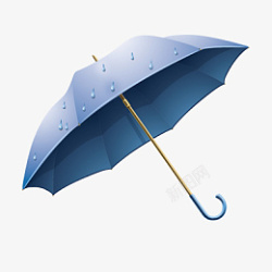 一把带有雨珠的雨伞素材