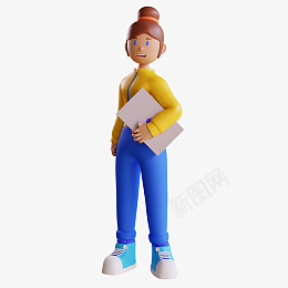 立体建模工作女人png免抠素材_新图网 https://ixintu.com 立体 建模 女人 美女