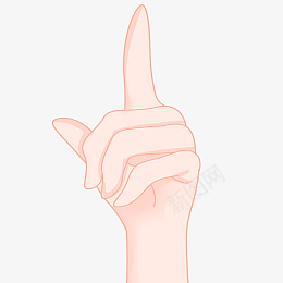 嘘手势的卡通插画倥png免抠素材_新图网 https://ixintu.com 手势的插画 摆姿势手势 食指的手势 卡通插画 肢体语言 哑语