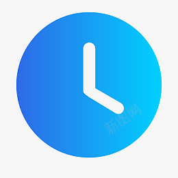 渐变面性时间钟表APP功能图标png免抠素材_新图网 https://ixintu.com 功能图标 APP 矢量图 功能 图标 时间 渐变 钟表 面性