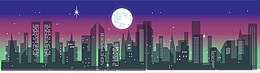 夜晚城市楼房png免抠素材_新图网 https://ixintu.com 夜晚 城市 建筑 楼房