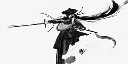 人物背景水墨png免抠素材_新图网 https://ixintu.com 泼墨 人物 武侠 江湖