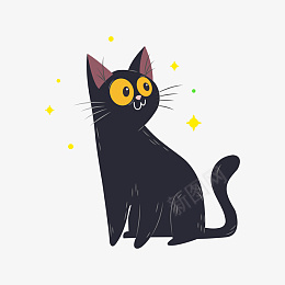 矢量手绘卡通猫咪png免抠素材_新图网 https://ixintu.com 动物卡通 卡通动物 卡通小猫 可爱猫咪 手绘插画 宠物猫 小猫咪 矢量猫 动物 猫咪 黑猫