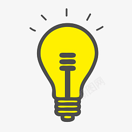 卡通插画免抠图灯泡png免抠素材_新图网 https://ixintu.com 免抠图 矢量图 发光 字母 室内 想法 照亮 照明 理念 聪明