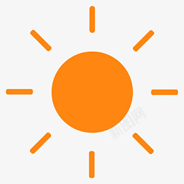 晴天天气小图标png免抠素材_新图网 https://ixintu.com 晴天 图标 太阳 天气