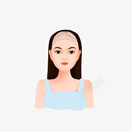 年轻的女性脱发掉发了png免抠素材_新图网 https://ixintu.com 脱发 掉发 女性 年轻