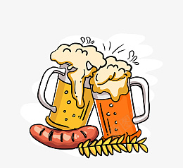 手绘德国啤酒狂欢节png免抠素材_新图网 https://ixintu.com 狂欢节 卡通 啤酒 德国 快乐 手绘 文化 泡沫 狂欢 饮品 香肠 麦穗