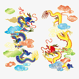 带源文件可修改颜色ai免抠素材_新图网 https://ixintu.com 龙 龙图案 中国龙 龙凤 凤凰 风 凤凰图案