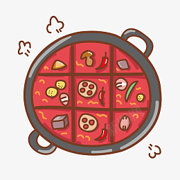 重庆火锅矢量手绘卡通媳png免抠素材_新图网 https://ixintu.com 重庆火锅 重庆特色 风土人情 矢量图 麻辣烫 吃货 川菜
