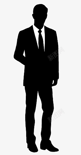商务人士剪影png免抠素材_新图网 https://ixintu.com 商务人士 男性人物 小人 人