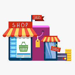 手绘卡通手机网店网购矢量元素png免抠素材_新图网 https://ixintu.com 手机 手绘 矢量 网店 网购