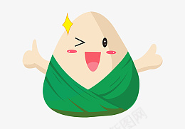 卡爱的小粽子psd免抠素材_新图网 https://ixintu.com 绿色 可爱 端午 小粽子