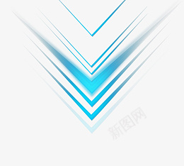 箭头蓝色光效png免抠素材_新图网 https://ixintu.com 光 蓝色 箭头 光效