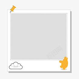 手绘卡通边框照片框png免抠素材_新图网 https://ixintu.com 淡紫色相框 照片背景墙 卡通边框 照片展示 照片框 相片框 折纸 相册 边框 框