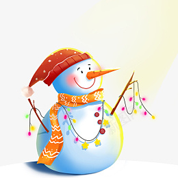圣诞节小雪人彩灯可爱png免抠素材_新图网 https://ixintu.com 圣诞节 小雪人 彩灯 可爱
