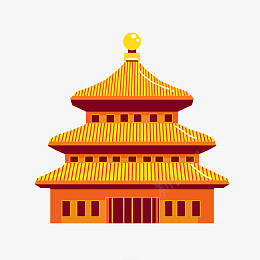 国潮建筑插画阁楼古代亭台楼阁png免抠素材_新图网 https://ixintu.com 国潮 建筑 插画 阁楼 古代亭台楼阁
