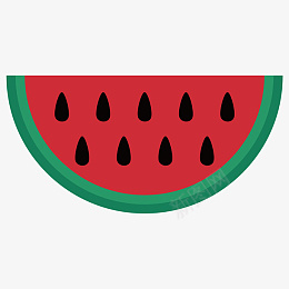 夏天的半边西瓜png免抠素材_新图网 https://ixintu.com 卡通 色彩 夏天 半边西瓜