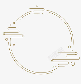中国风圆环png免抠素材_新图网 https://ixintu.com 中国风边框 唯美边框 复古边框 烫金祥云 简约圆环 金属圆环 烫金框 古风 圆环 简约 边框 金色 圆