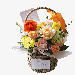 花篮红花黄花绿叶png免抠素材_新图网 https://ixintu.com 花篮 夏天 美丽 好看