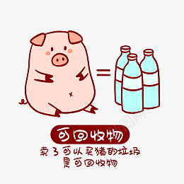 垃圾分类小猪表情包png免抠素材_新图网 https://ixintu.com 垃圾分类 卡通猪 可爱猪 流行语 简笔画 表情包 创意 卡通 垃圾 小猪 搞笑 漫画 热搜 热词 热门 瓶子 网络 表情