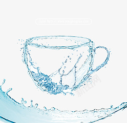 水杯形状水元素PSD分层元素png免抠素材_新图网 https://ixintu.com 水杯形状 水元素 PSD分层 元素