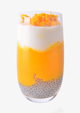 芒椰黑珍珠饮品pngpng免抠素材_新图网 https://ixintu.com 芒果 椰子 珍珠奶茶 饮品