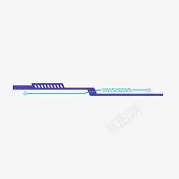 抽象几何科技蓝色线条png免抠素材_新图网 https://ixintu.com 淘宝设计 矢量背景 边框纹理 几何 圆点 折线 抽象 标题 点线 科技 线条 背景 蓝色