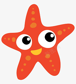 手绘卡通红色海星png免抠素材_新图网 https://ixintu.com 手绘卡通红色海星 手绘 卡通 红色海星