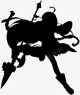 黑色卡通少女阴影png免抠素材_新图网 https://ixintu.com 黑色 卡通 少女 阴影