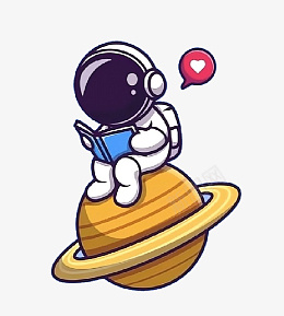 坐在星球上的宇航员png免抠素材_新图网 https://ixintu.com 航天 宇航员 太空 星球