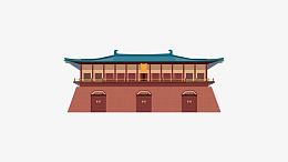 手绘唐朝玄武门ai免抠素材_新图网 https://ixintu.com 唐朝 玄武门 古代建筑 古风建筑