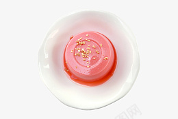草莓豆腐布丁png免抠素材_新图网 https://ixintu.com 豆 美食 豆腐 布丁