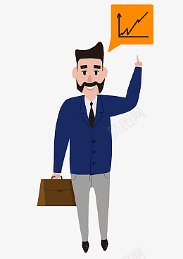手绘穿西服的金融理财男老板PNG素材png免抠素材_新图网 https://ixintu.com 免抠图 分层 手绘 插画 理财 男人 矢量 股市 西服 金融