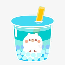 奶茶卡通可爱冬天的第一杯奶茶png免抠素材_新图网 https://ixintu.com 零食 吃货 饼干 手指饼干