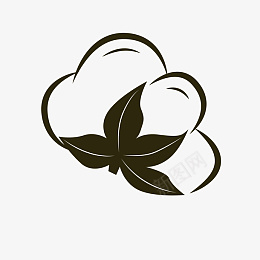 黑色棉花图标png免抠素材_新图网 https://ixintu.com 棉花 线条 装饰 黑色