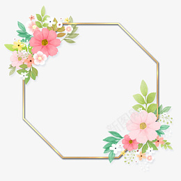 古风边花边框png免抠素材_新图网 https://ixintu.com 花朵 古风 边框 花