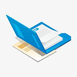 蓝色记事本文件夹办公用品png免抠素材_新图网 https://ixintu.com 文件夹 记事本 信笺 办公 文件 文档 蓝色