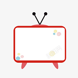 可爱电视机装饰对话框筒png免抠素材_新图网 https://ixintu.com 喜庆对话框 红色对话框 编辑对话框 装饰对话框 文本框 电视机 可爱