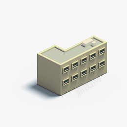 立体模型建筑3Dpngpng免抠素材_新图网 https://ixintu.com 立体模型 建筑 3D png
