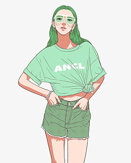 卡通可爱女生插画png免抠素材_新图网 https://ixintu.com 卡通 可爱 女 生插画