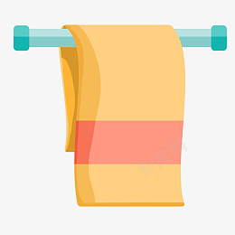 卡通黄色毛巾插画png免抠素材_新图网 https://ixintu.com 黄色的毛巾 体育用品 卡通毛巾 毛巾插画 洗脸毛巾 运动用品 擦汗