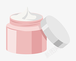 手绘粉瓶护肤霜插画png免抠素材_新图网 https://ixintu.com 护肤品插画 护肤霜插图 粉瓶护肤霜 保湿霜 护肤品 润肤霜 插画 霜