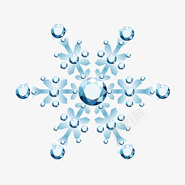 冬天雪钻石蓝色雪花png免抠素材_新图网 https://ixintu.com 钻石雪花 冷空气 冬天 冰钻 冰雪 寒流 寒潮 降温 雪花 冷 雪