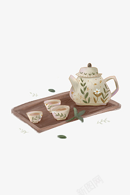 古风国潮茶水茶壶手绘png免抠素材_新图网 https://ixintu.com 古风 国潮 茶水 茶壶 手绘