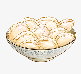手绘饺子素png免抠素材_新图网 https://ixintu.com 手绘 饺子 卡通 水饺