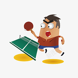 矢量卡通人物eps免抠素材_新图网 https://ixintu.com 矢量图 卡通人物 乒乓球 png素材