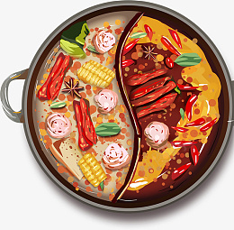 火锅手绘插画素材png免抠素材_新图网 https://ixintu.com 火锅 手绘 插画 素材