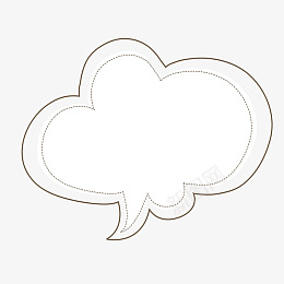 云形白色底对话框png免抠素材_新图网 https://ixintu.com 云形 白色底 对话 框