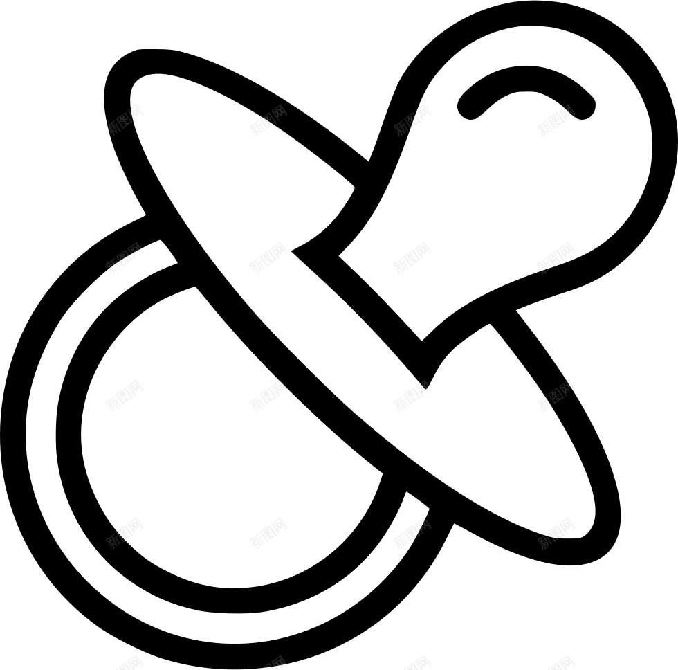 安抚奶嘴png免抠素材_新图网 https://ixintu.com 安抚奶嘴